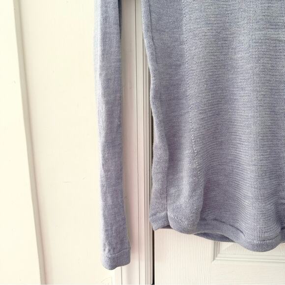 Lululemon Athletica Sit In Lotus Heathered Lilac Crew Neck Cozy Sweater Knit 4 - Picture 6 of 13